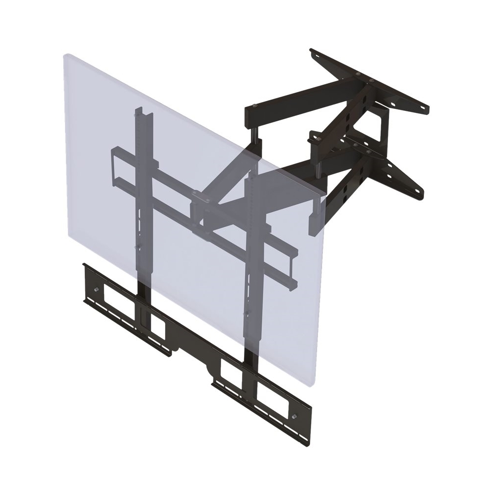 Angle View: Flexson - Cantilever Fixed TV Wall Mount for Most 37" - 55" Flat-Panel TVs - Black