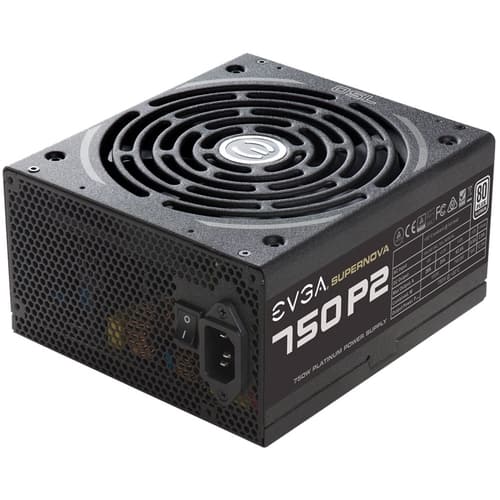 EVGA - 750W Modular P2 Power Supply - Black - Larger Front