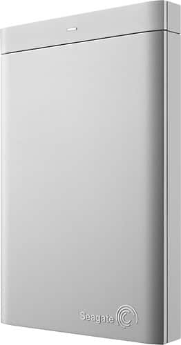 Angle Standard. Seagate - Backup Plus 1 TB 2.5" External Hard Drive - Retail, - Silver/White.