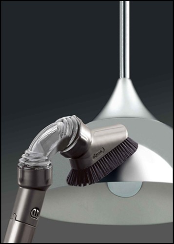  Dyson - Multi-Angle Brush for Most Dyson Vacuums - Iron/Clear/Black