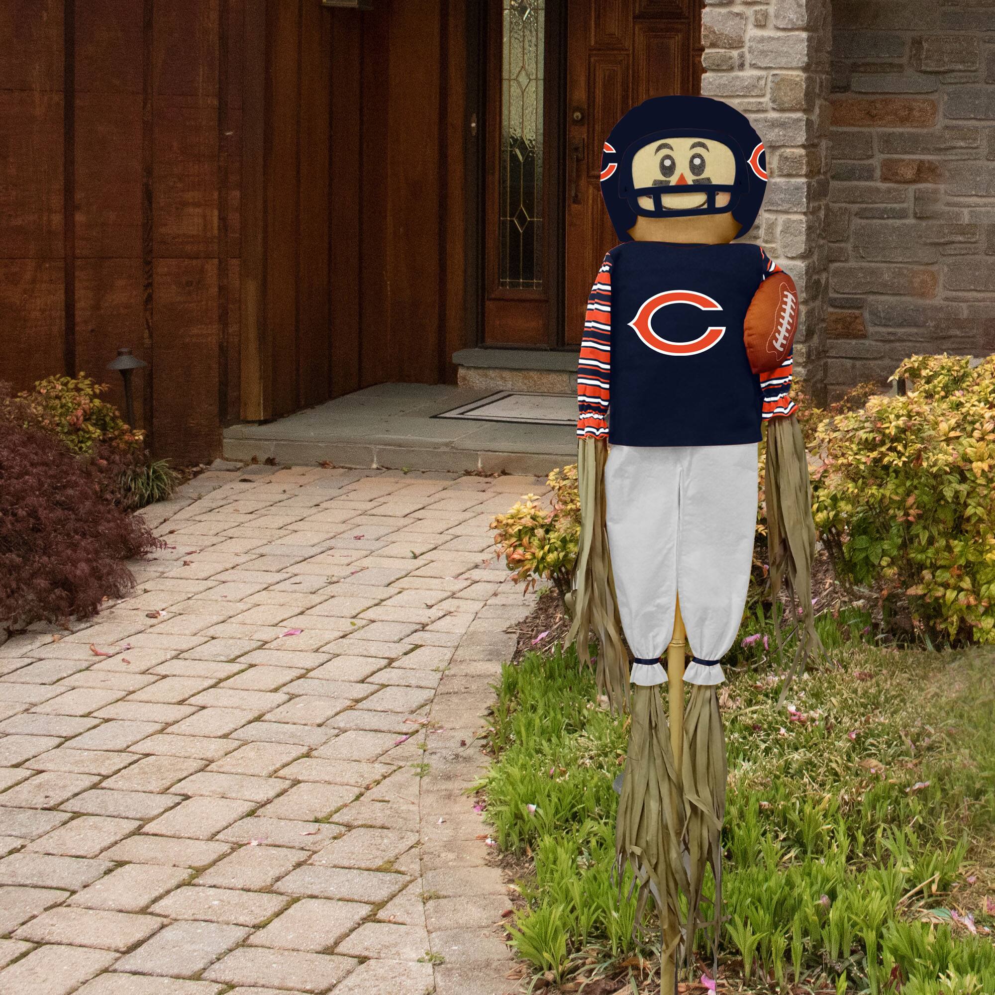 Alt View 2. Sporticulture - Chicago Bears 5' Team Pride Scarecrow - Multicolor.