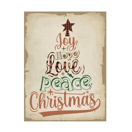 Trademark Fine Art - Jean Plout Earthy Christmas C Canvas Art - 24x32 - Multicolor