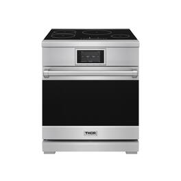 Thor Kitchen - 4.8 Cu Ft. Freestanding Induction Range with Air Fry - Stainless Steel