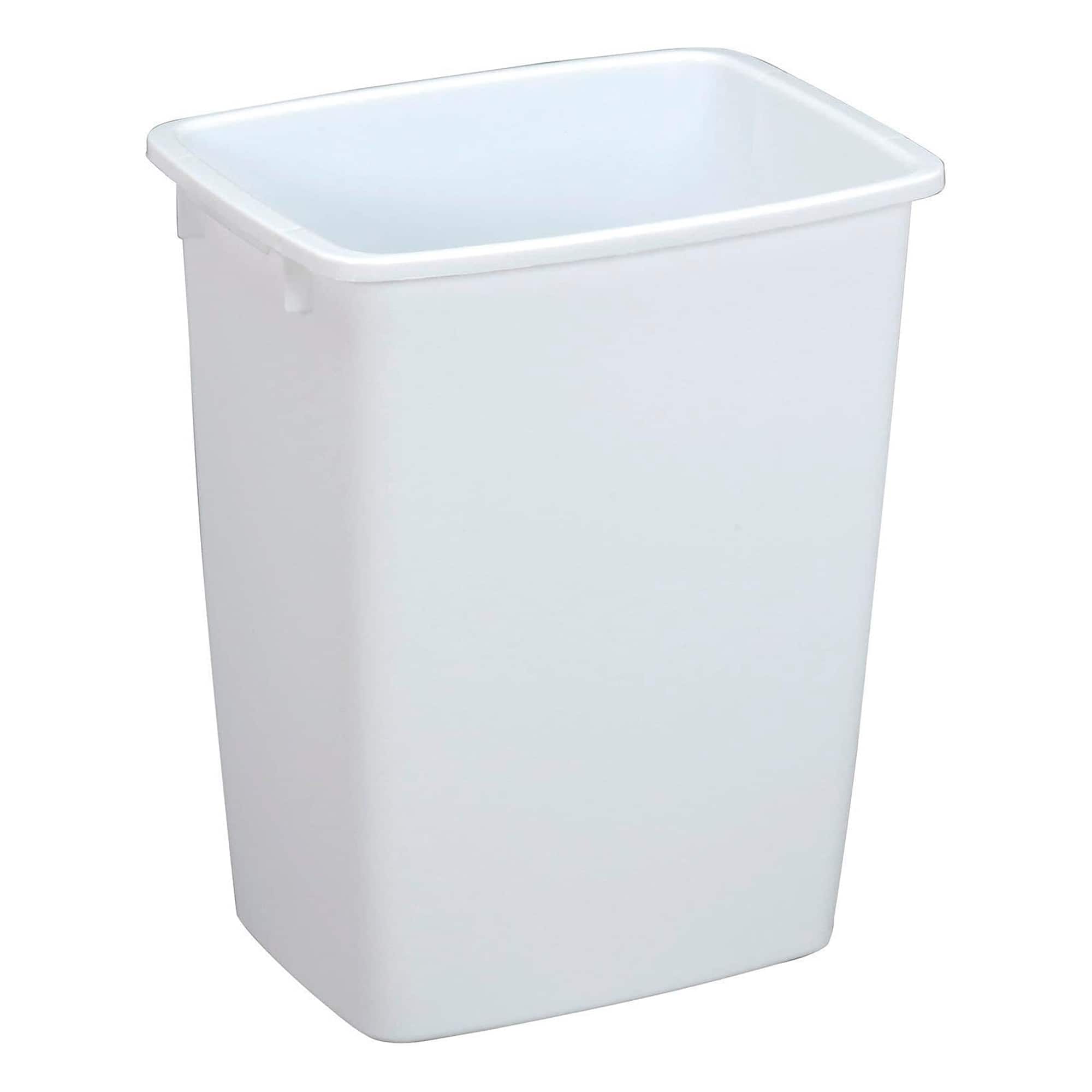 RubberMaid - Open Top Wastebasket, Large Plastic Trash Bin Container, 36 Qt - White