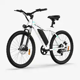 5th Wheel - MATE eBike w/ 45 mi Max Operating Range & 20 mph Max Speed - 26 - White