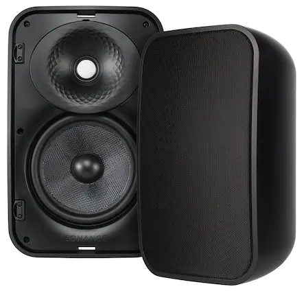 Front. Sonance - MX66 - Mariner MX Series 6-1/2" 2-Way Outdoor Surface Mount Speakers (Pair) - Black.