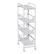 Angle. Honey-Can-Do - 4-Tier Slim Rolling Cart with Drawers - White.