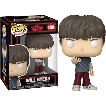 RTA AMR Funko NETFLIX POP! STRANGER THINGS 1809 TELEVISION WILL BYERS VINYLE FIGURINE EN VINYL DE VINIL FIGURA ADVERTENCIA: PELIGRO DE ASFIXIA, ATTENTION: DANGER DE CHOKING HAZARO