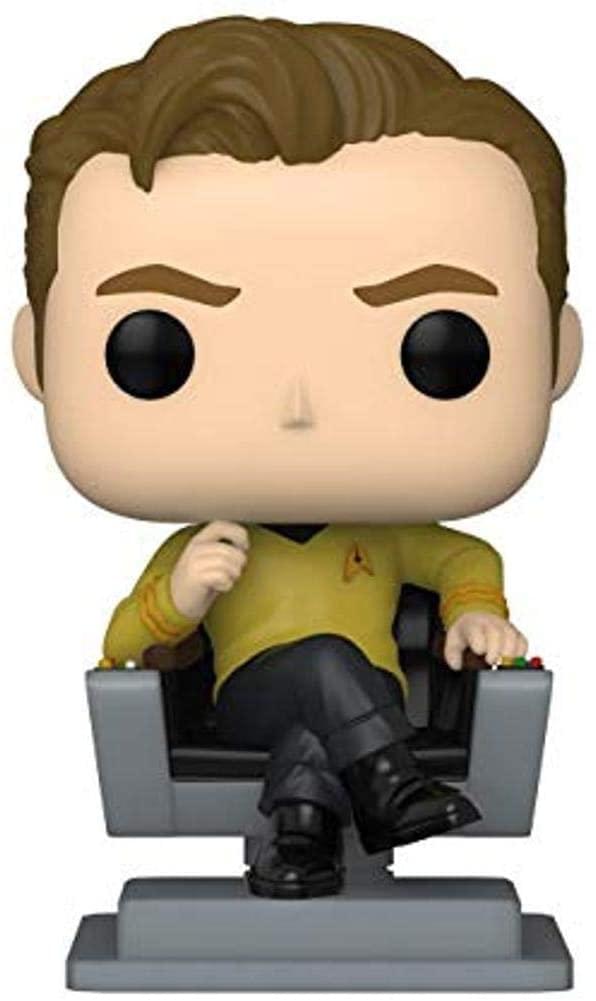 Alt View 1. Funko - Funko Pop! Star Trek - Captain Kirk in Chair - Gold.