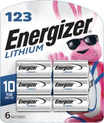 Energizer - 123 Lithium Batteries (6 Pack), 3V Photo Batteries - Front_Zoom