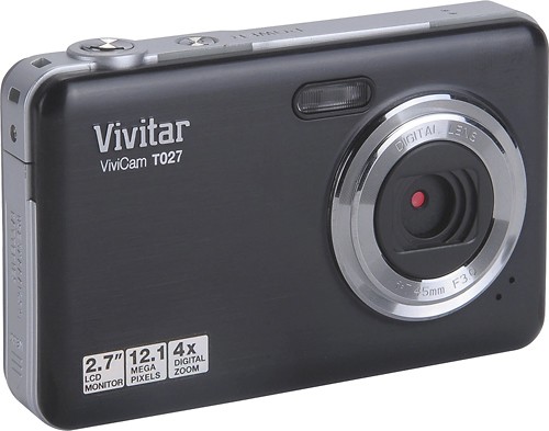  Vivitar - VT027 12.1-Megapixel Digital Camera - Black