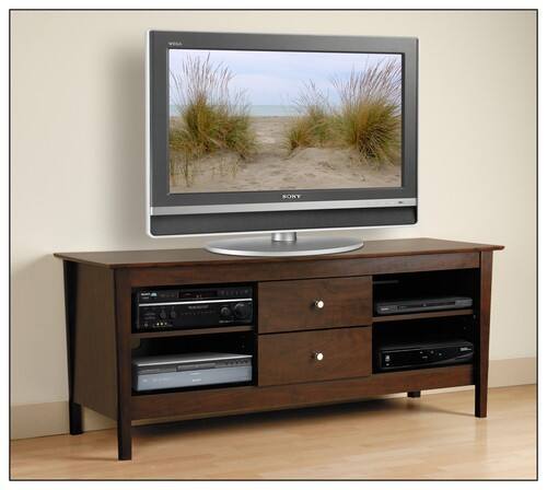 Front Standard. Prepac - Brooklyn A/V Console for Flat-Panel TVs Up to 60".