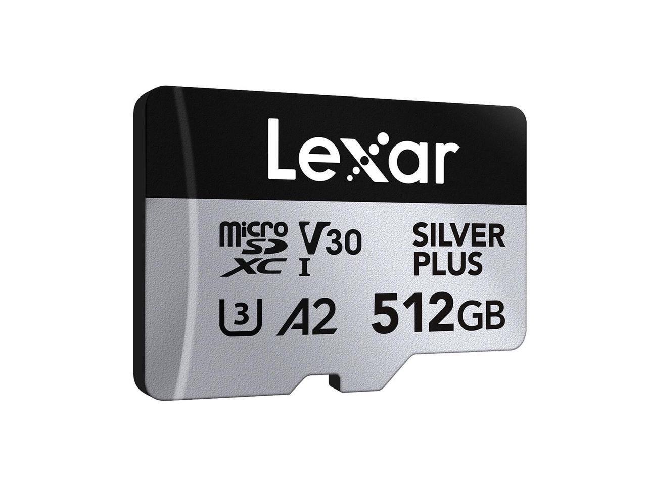 Lexar Micro SD V30 SILVER PLUS XC I A2 512GB