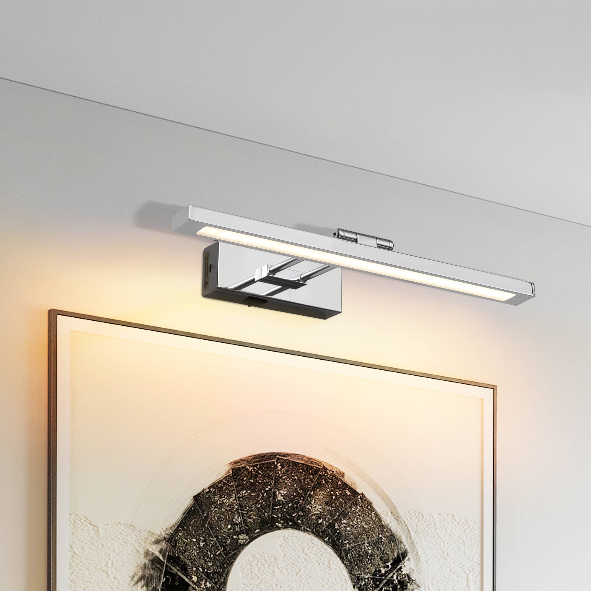 Left. APRILSOUL - Wall Lights Remote Control Led Picture Lights Wireless Magnetic Clip On Art Light Fixtures Dimmable Black - Black.