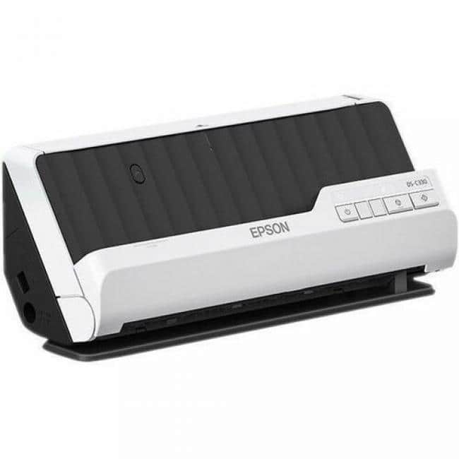Epson - DS-C330 Sheetfed Scanner - 600 dpi Optical - 10-bit 30 ppm (Mono) - 30 ppm - Duplex Scanning - USB - Color