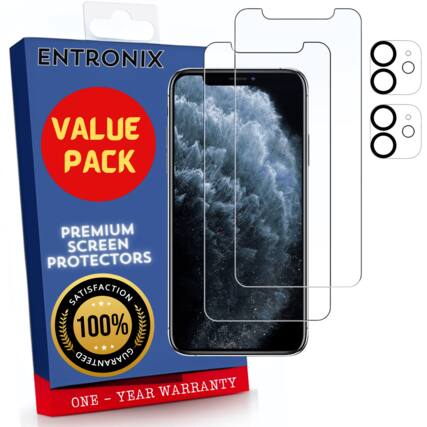 ENTRONIX
VALUE PACK
PREMIUM SCREEN PROTECTORS
SATISFACTION 100% GUARANTEED
ONE - YEAR WARRANTY