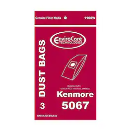 EnviroCare - 3-Pack Kenmore Upright Vacuum Bags – Type X Replaces 5067, 5067-8, 50678 Series
