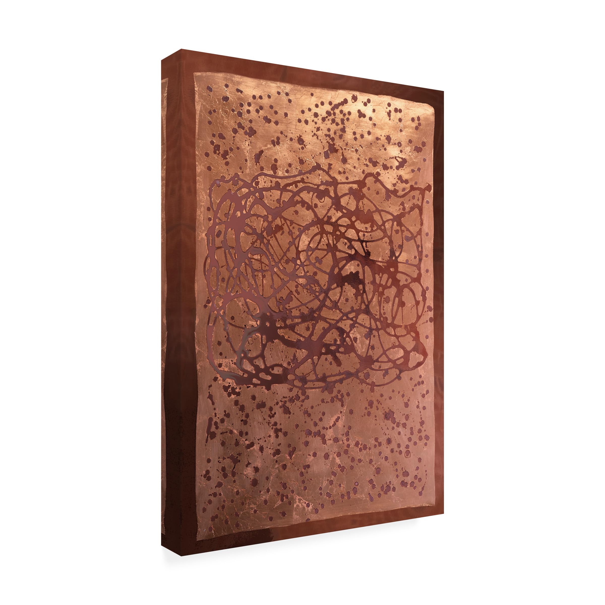 Alt View 3. Hirose Alice - Trademark Fine Art Canvas Wall Art - Vanna Lam 'Graffiti in Copper II' Wall Art for Living Room Bedroom or - Default.