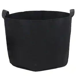 Sunnydaze - Nonwoven Polypropylene Fabric Grow Bag with Handles - 7 gallon - Black