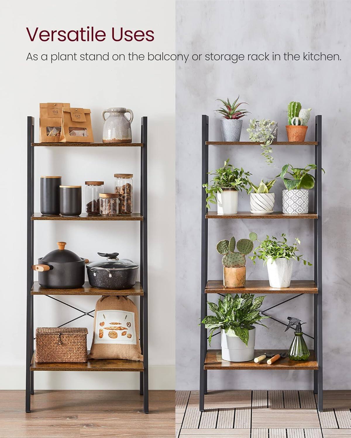 Versatile Uses  
As a plant stand on the balcony or storage rack in the kitchen.