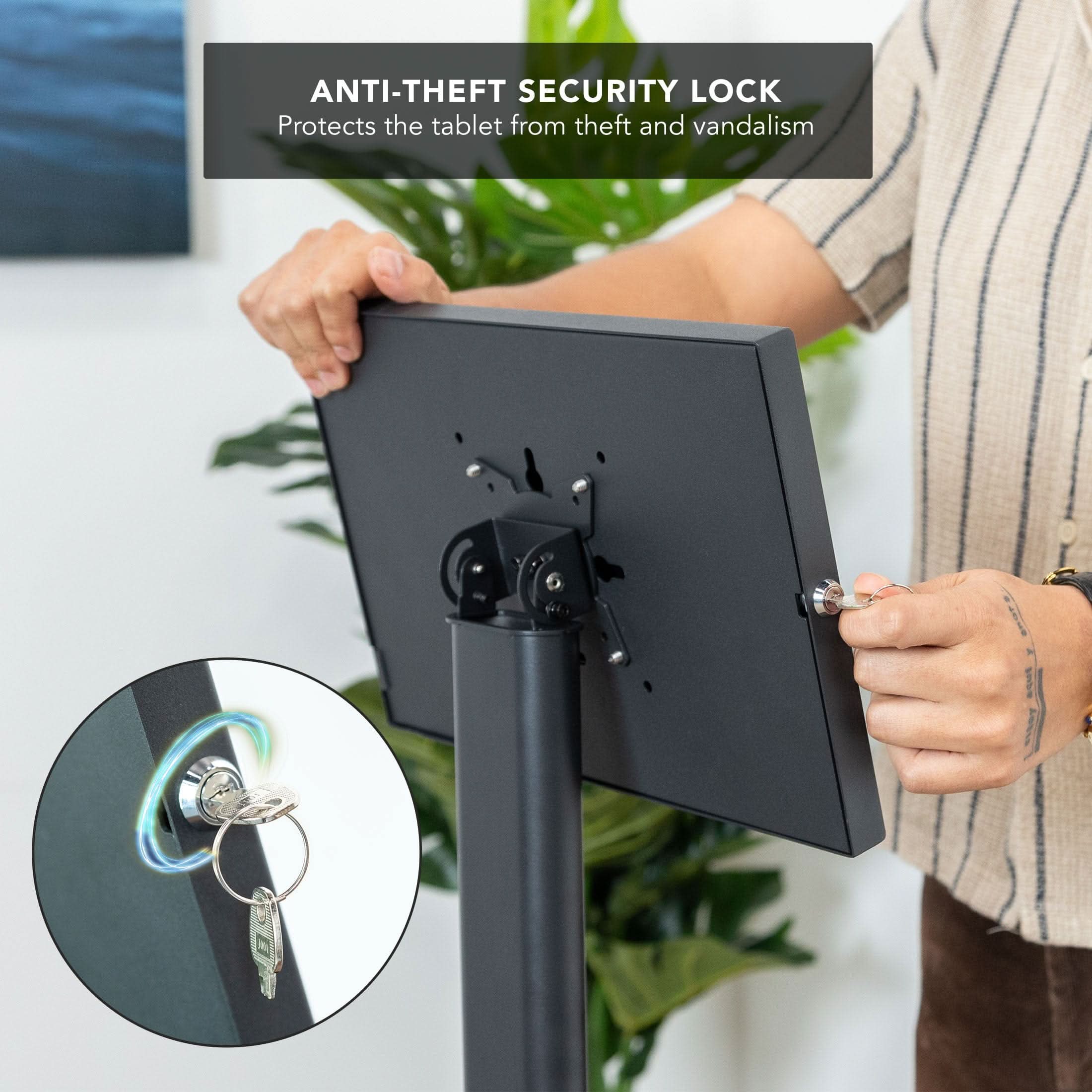 ANTI-THEFT SECURITY LOCK  
Protects the tablet from theft and vandalism