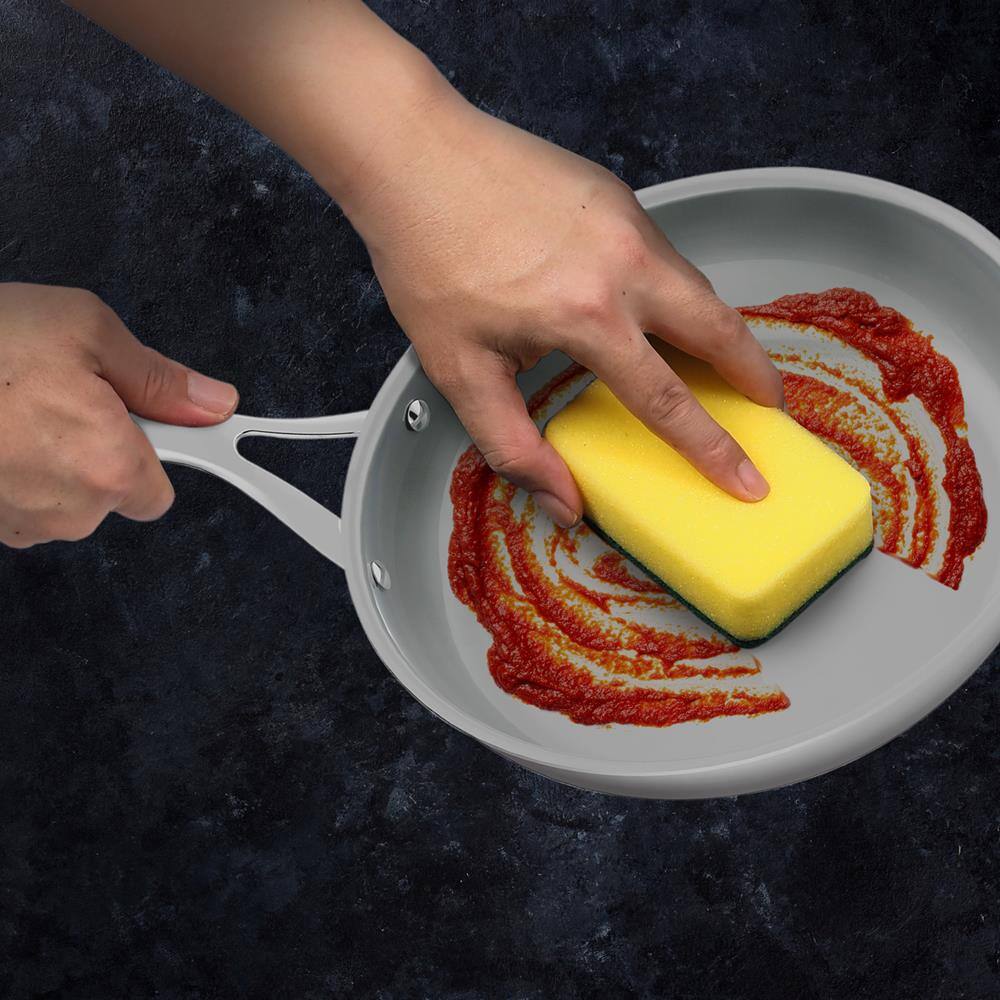 Alt View 1. NutriChef - NutriChefKitchen Hollowed Cast Handles - Works w/ Model NCSSX45 9.5'' Large Fry Pan - PFOA/PFOS Free Stainless Steel.