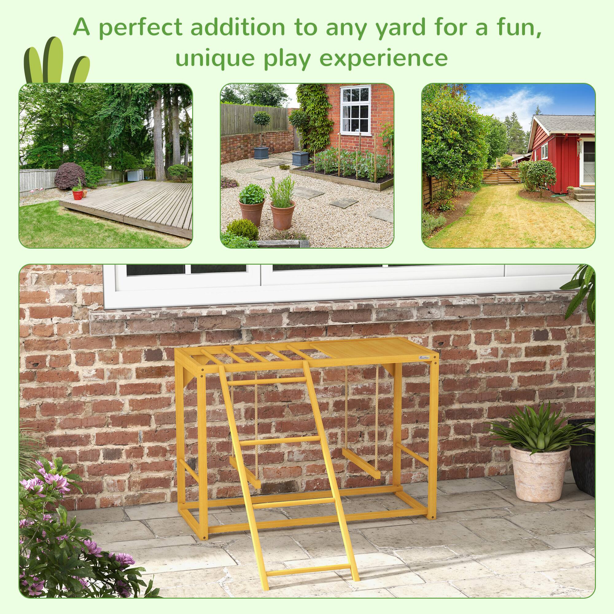 A perfect addition to any yard for a fun, unique play experience