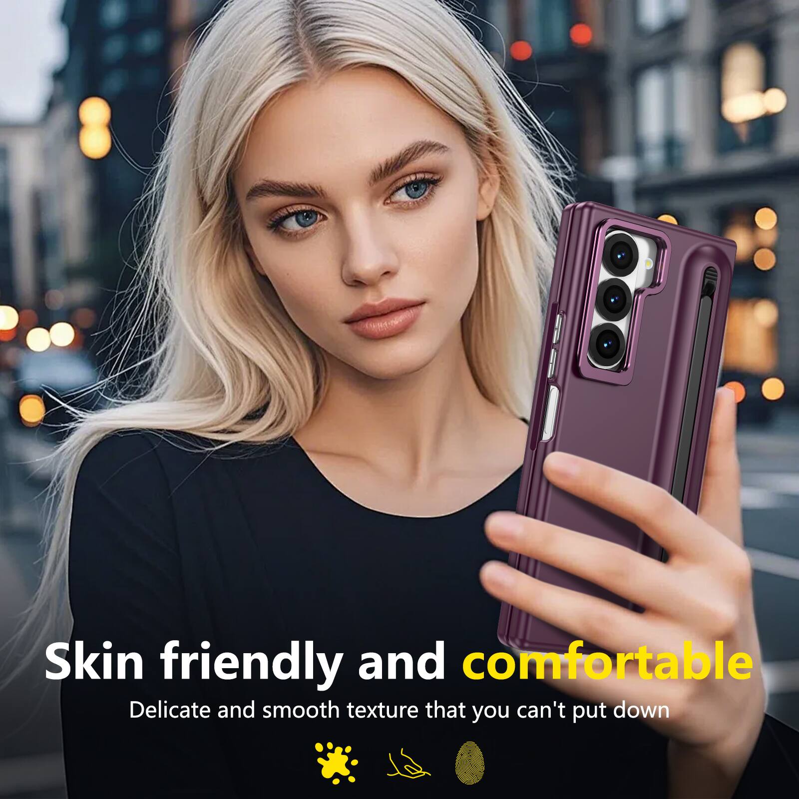 Skin friendly and comfortable  
Delicate and smooth texture that you can't put down