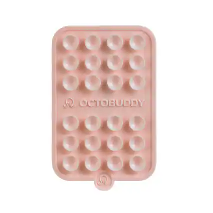 Front. Octobuddy - Octobuddy - Silicone Suction Cup Universal Phone Case Mount Double-Sided - Chalk Pink.