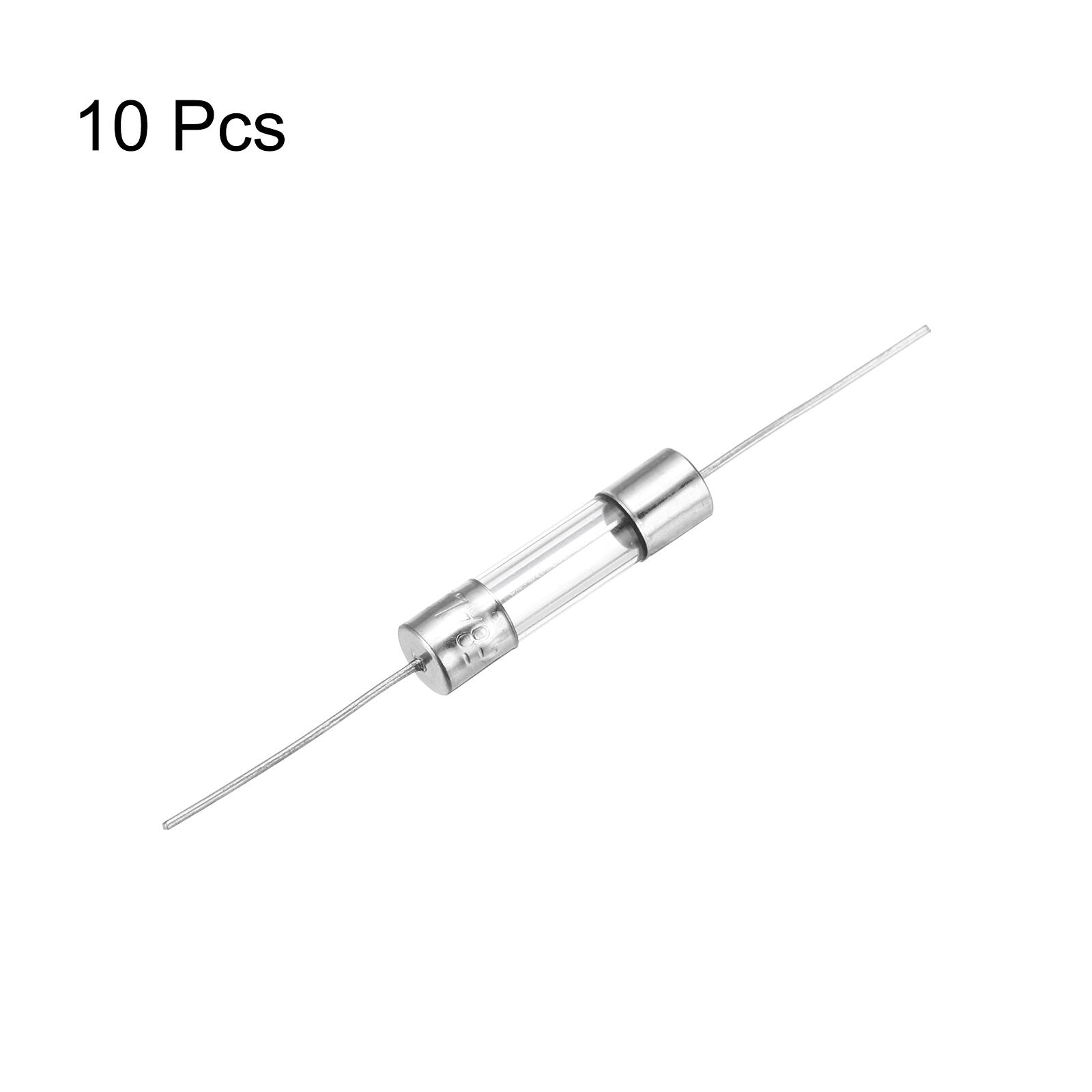 Alt View 2. Unique Bargains - 10pcs Glass Tube Fuses, Axial-with Lead Wire 5x20mm 8A 250V for Replacing or Repairing Many Home Electronics (F8A).