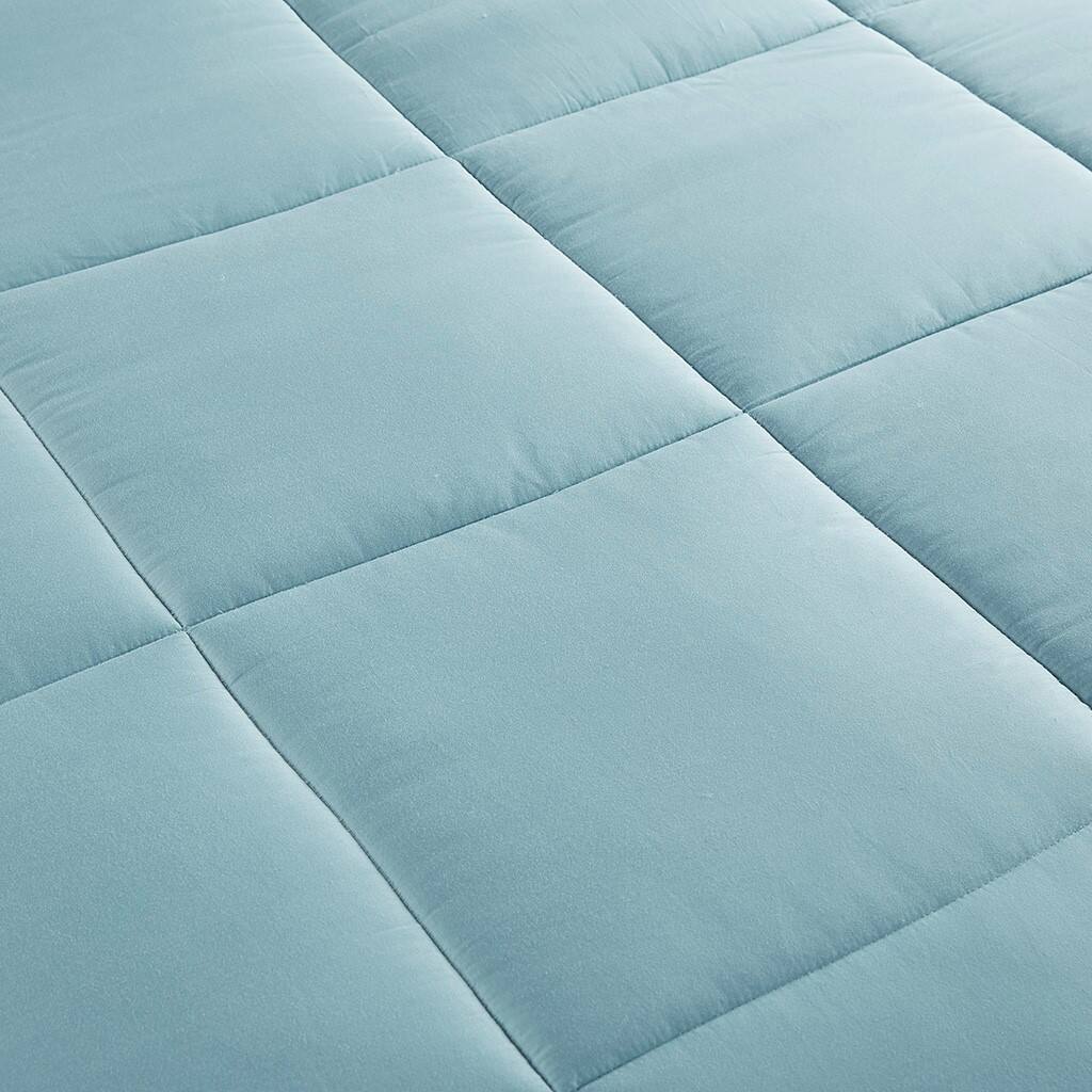 Alt View 3. Gracie Mills - Gracie Mills Monica 300 Thread Count Cotton Shell Luxury Down Alternative Comforter - Teal.