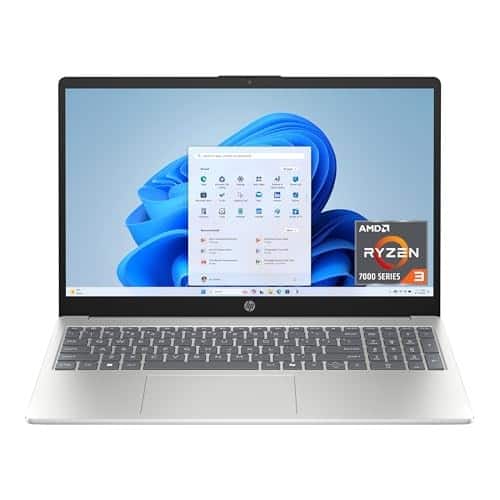 HP - 15FC0399NR 15.6" HD LED Touchscreen Laptop AMD Ryzen 3 7320U 8GB RAM 256GB SSD Windows 11 Home - Silver