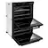 Alt View 1. ZLINE - 30 in. True Convection Double Wall Oven w/ Air Fry and Self Clean in Black Stainless - Black stainless steel.