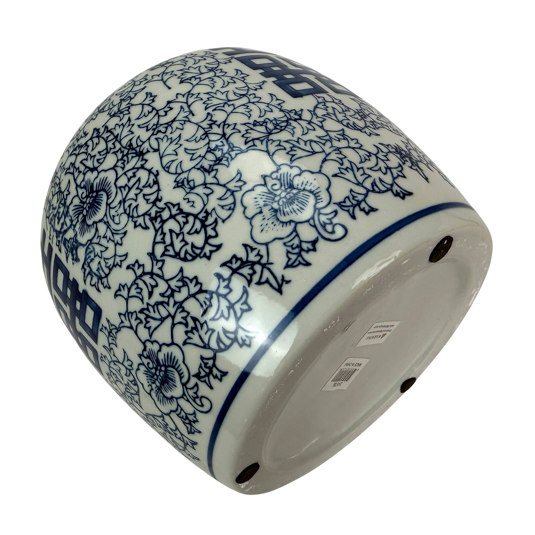 Alt View 7. Things2Die4 - Blue White Double Happiness Decorative Ginger Jar Porcelain 9.5 in Lid - White and Blue.