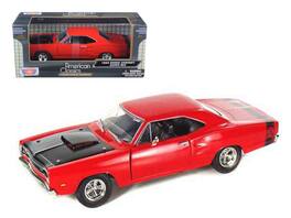 1969 Dodge Coronet Super Bee 1/24 Diecast Model Car by Motormax - Red