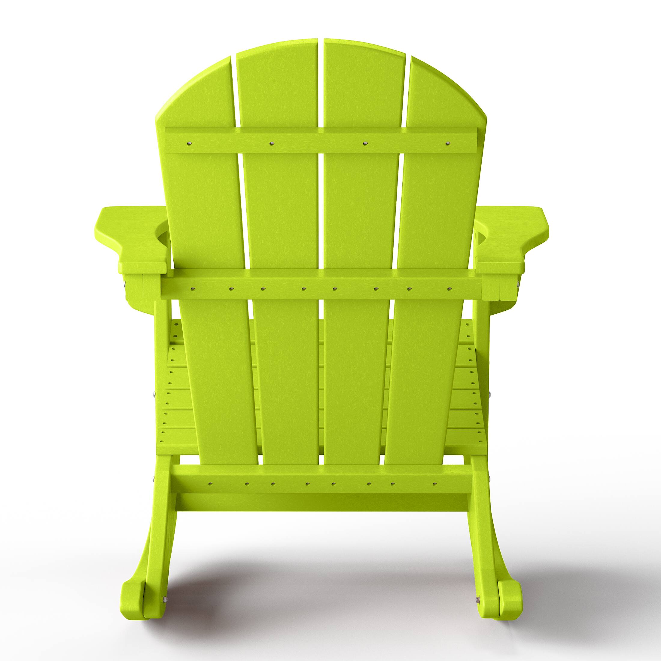 Alt View 2. WestinTrends - WestinTrends Malibu Outdoor / Patio Poly Adirondack rocking chair - Lime.