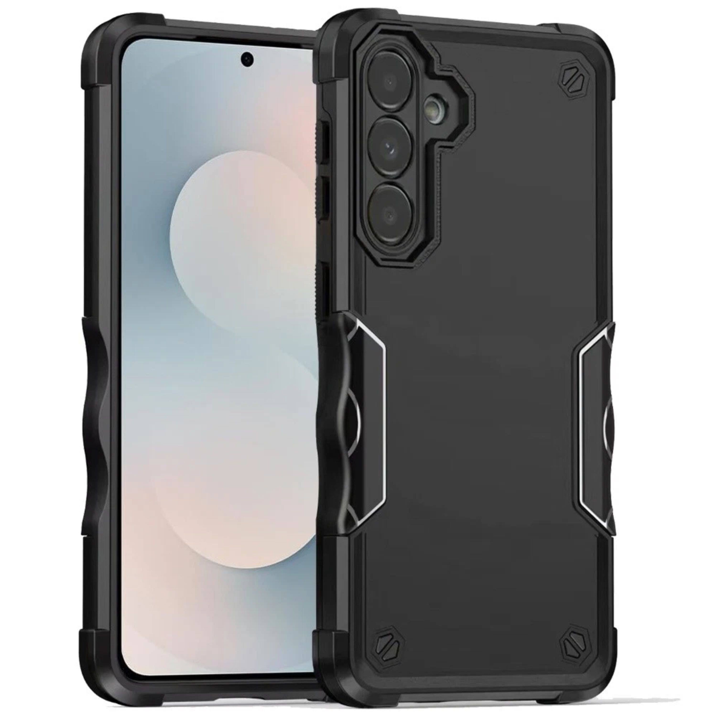 Kitcheniva - Armor-Clad Grip Case With Shockproof Hybrid Shell & Tempered Glass For Samsung S26 - Black price history on PriceWatchPro