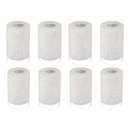 Front. Comfort Essence - Pack Frosted Glass Lamp Shade Covers n Height n Diameter n Fitter Cylinder Light Fixture Lampshade Replacem.