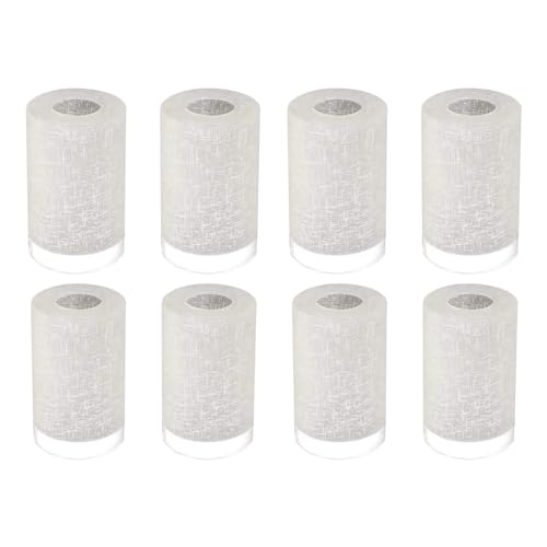 Comfort Essence - Pack Frosted Glass Lamp Shade Covers n Height n Diameter n Fitter Cylinder Light Fixture Lampshade Replacem