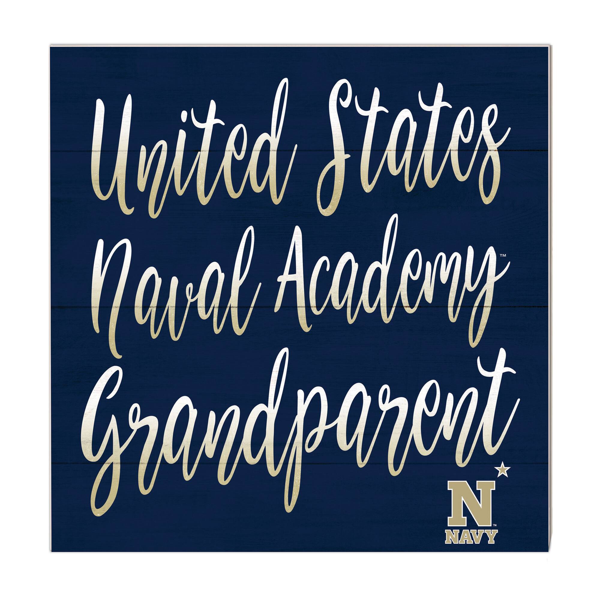 Navy Navy Midshipmen 10'' x 10'' Grandparent Plaque