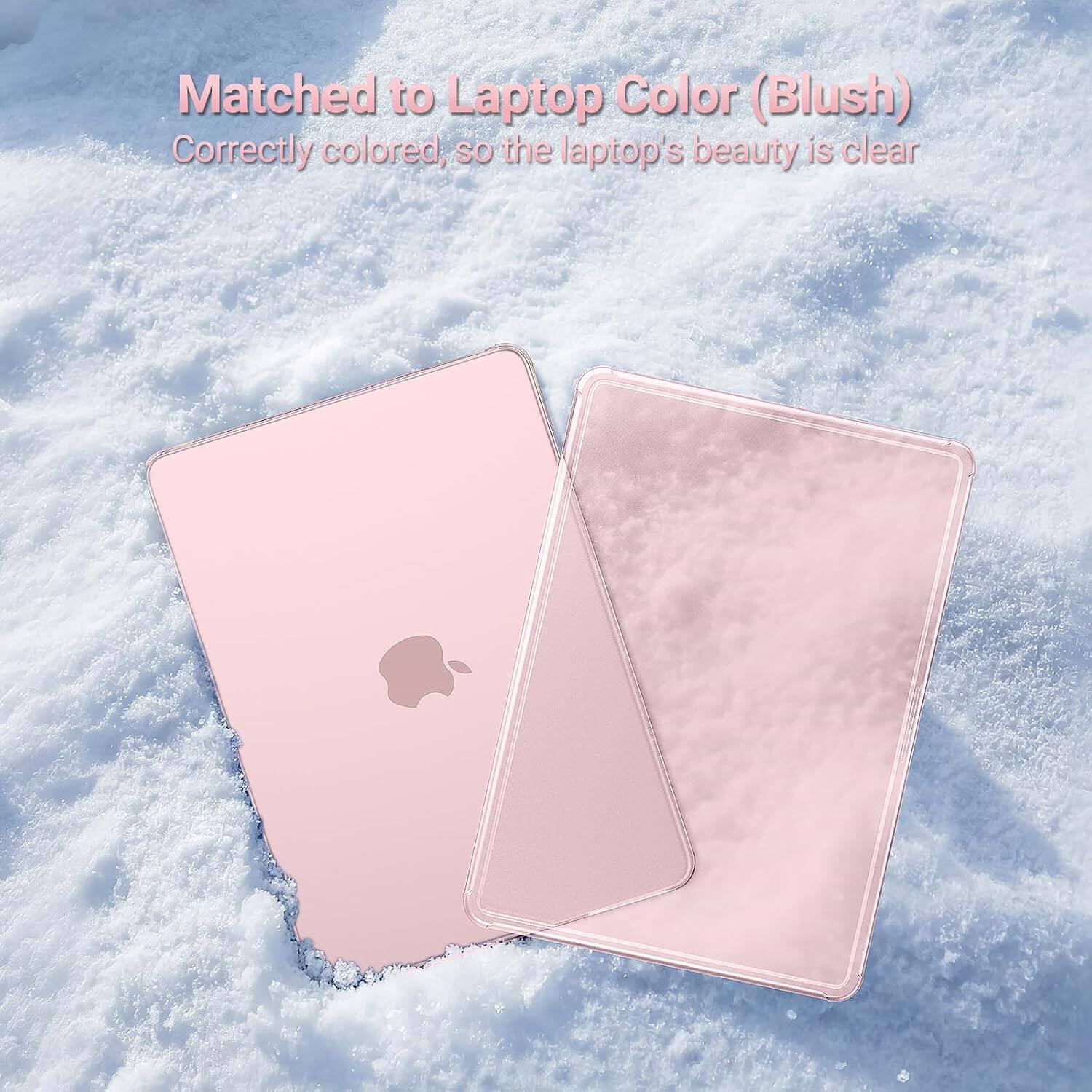Matched to Laptop Color (Blush)  
Correctly colored, so the laptop's beauty is clear