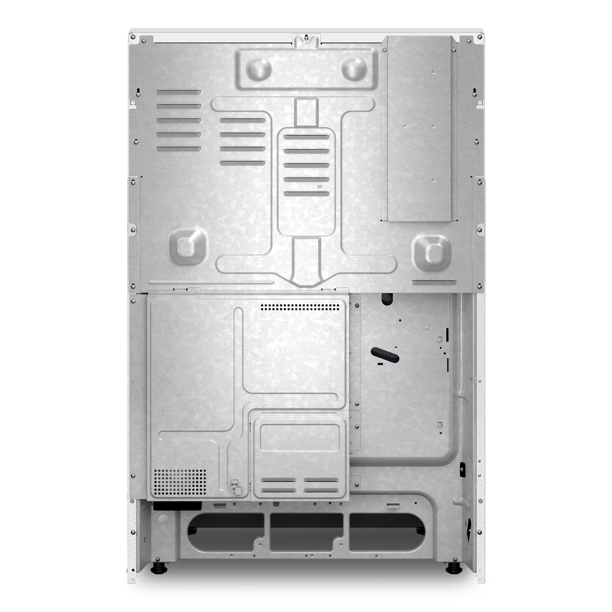 Back. Whirlpool - 5.3 Cu. Ft. Freestanding Electric Range with Air Cooking Technology - White.