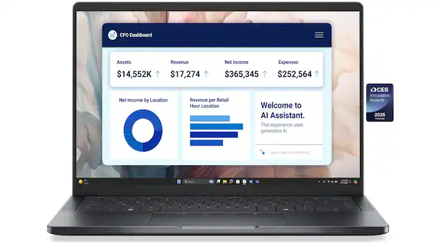 CFO Dashboard
Assets: $14,552K
Revenue: $17,274
Net Income: $365,345
Expenses: $252,564
Net Income by Location
Revenue per Retail Hour Location
Welcome to AI Assistant.
This experience uses generative AI
CES Innovation Awards 2025 Honoree