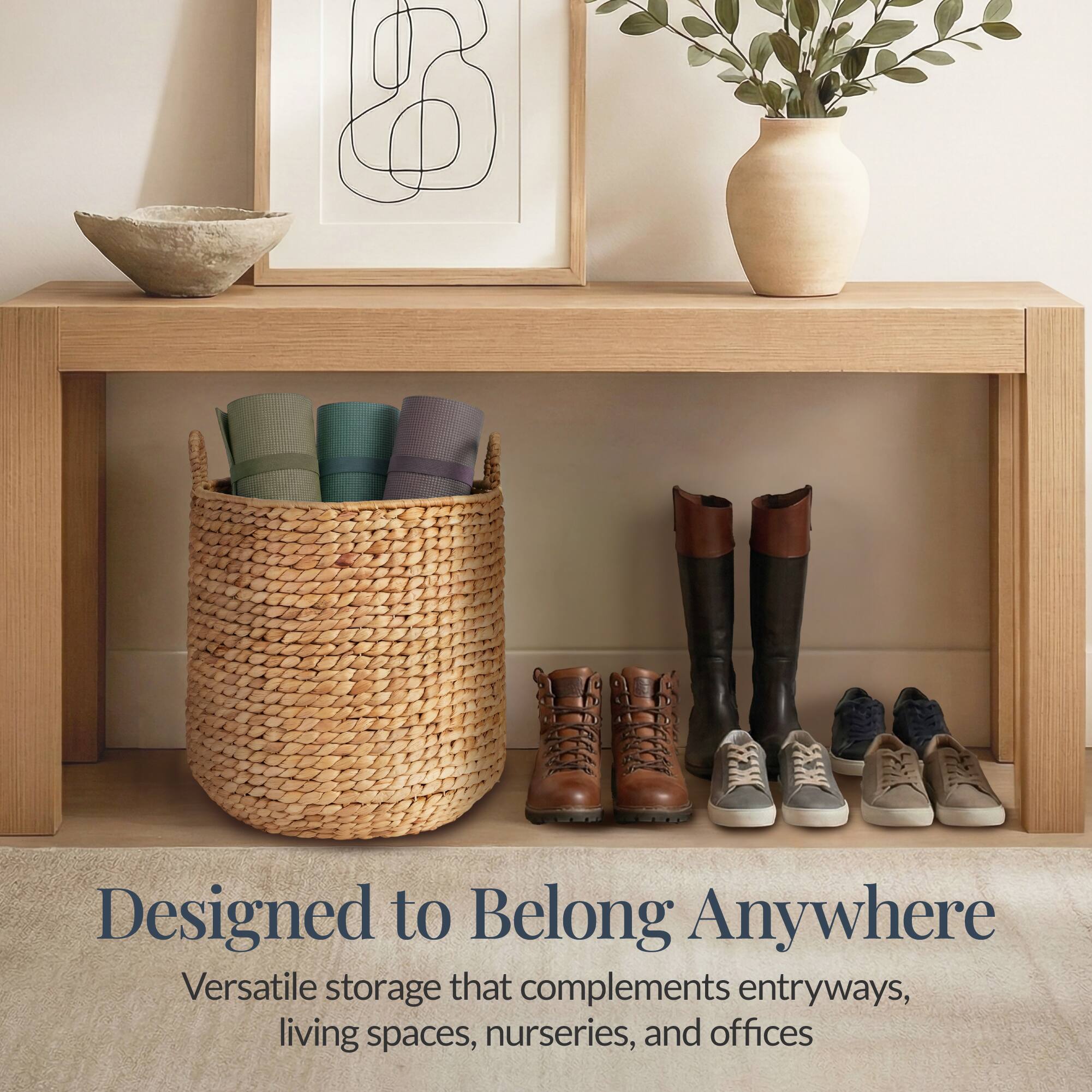 Designed to Belong Anywhere

Versatile storage that complements entryways, living spaces, nurseries, and offices