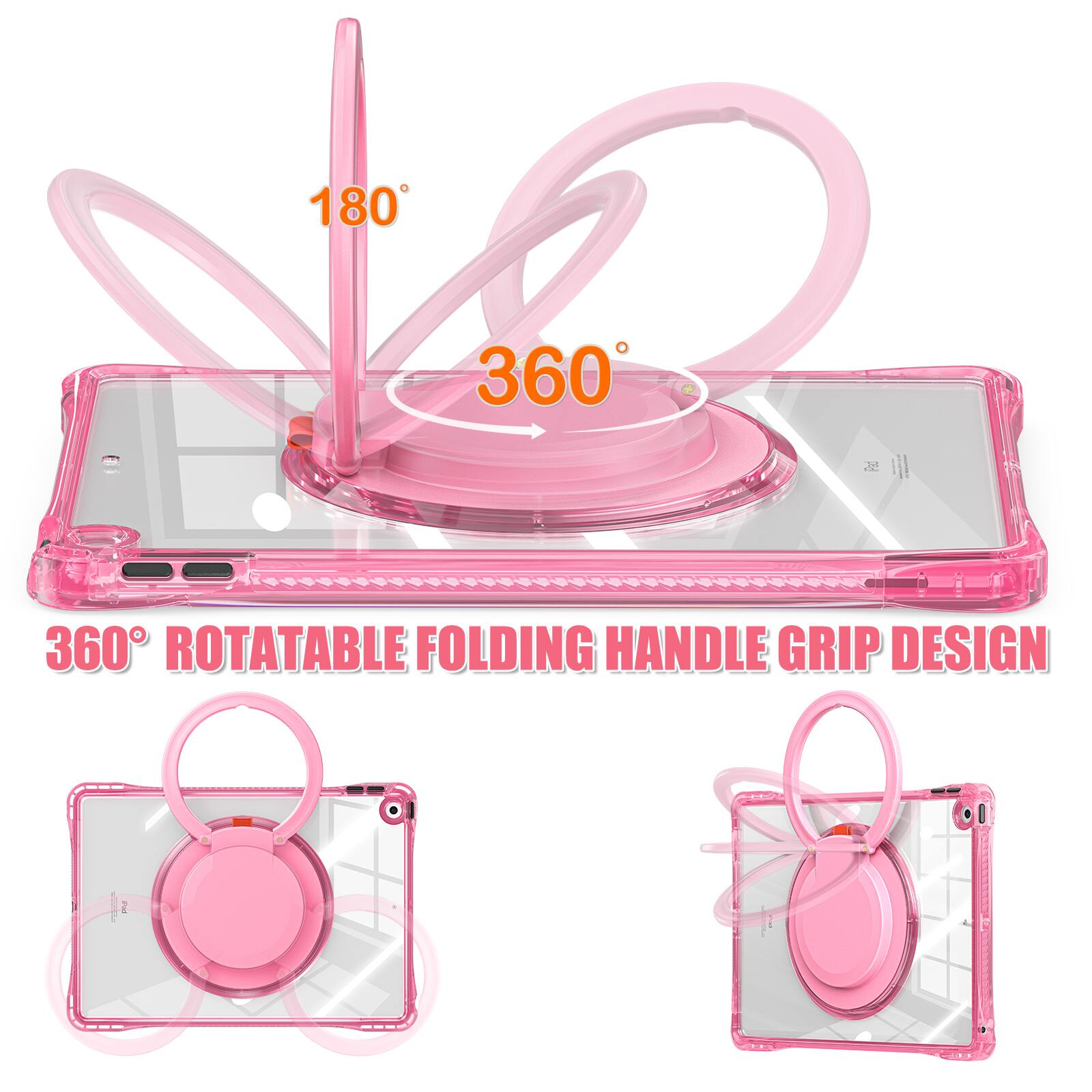 180° 360° ROTATABLE FOLDING HANDLE GRIP DESIGN