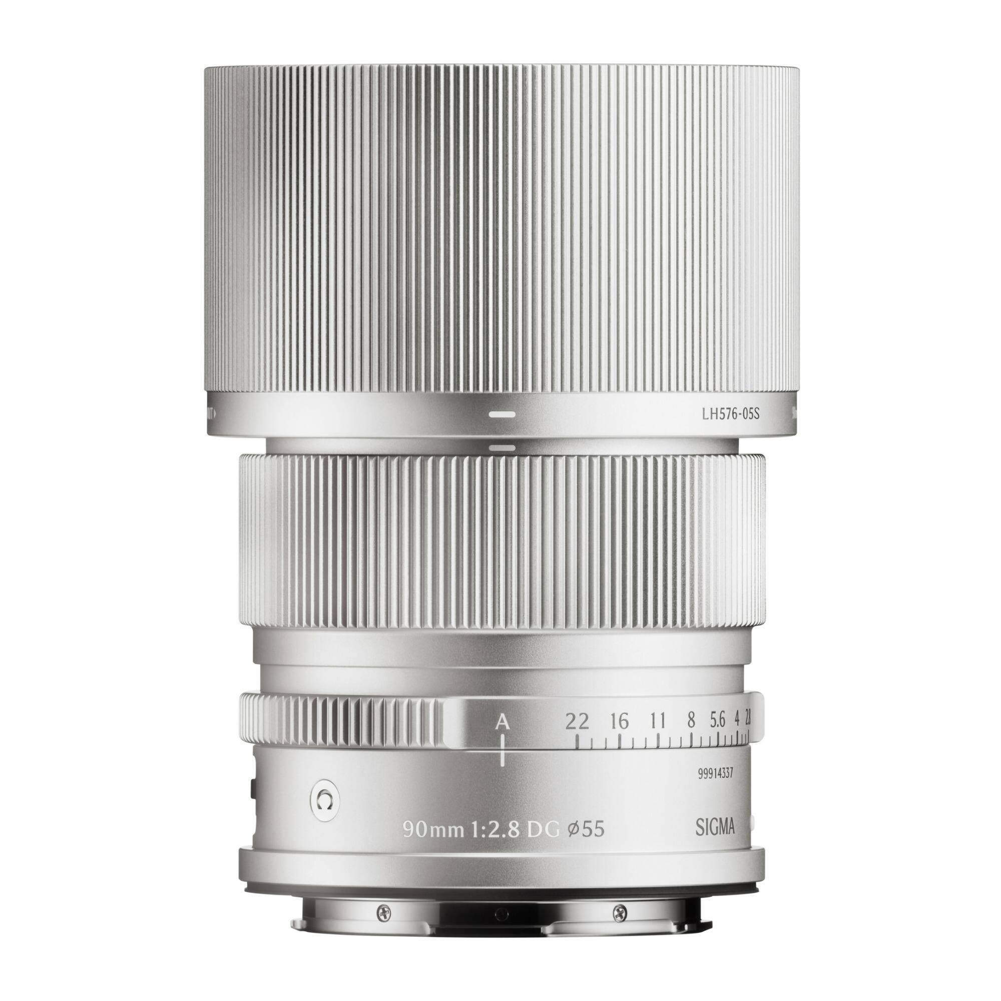 Sigma - 90mm F2.8 DG Silver Contemporary Lens for L Mount - Silver