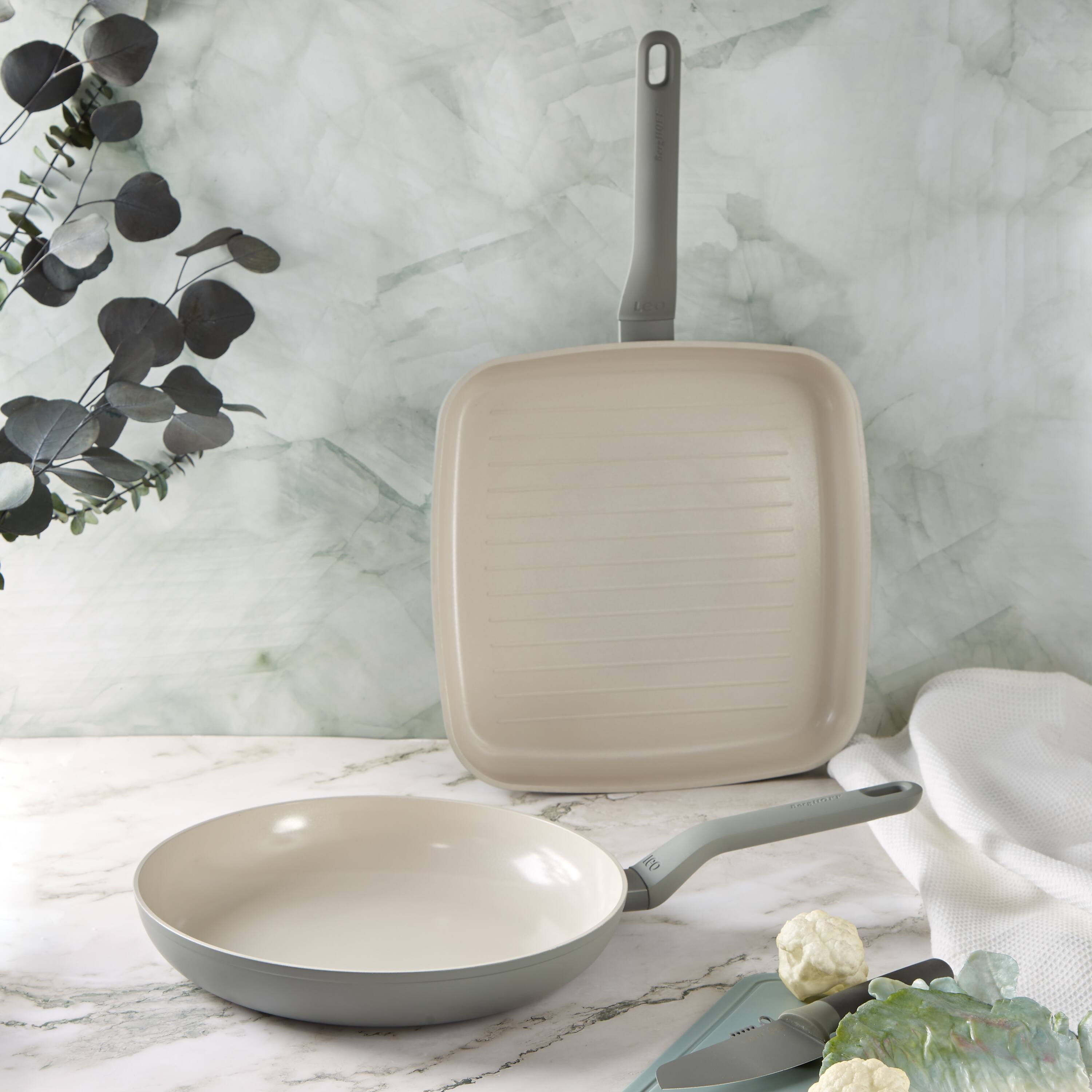 Back. BergHOFF - BergHOFF Balance Nonstick Ceramic Frying Pan 11", Recycled Aluminum, Moonmist - Moonmist.