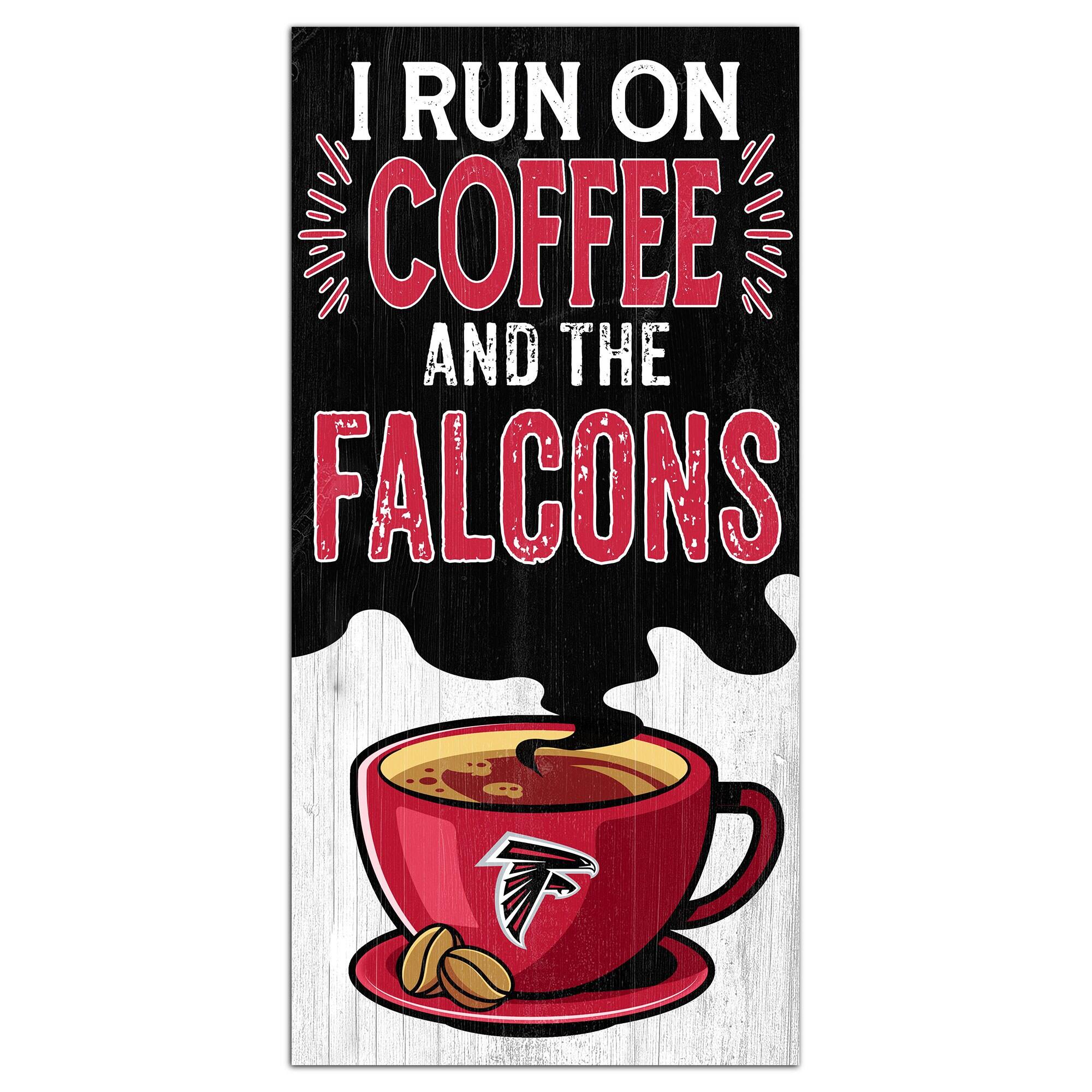 Atlanta Falcons 6" x 12" Coffee Wall Art