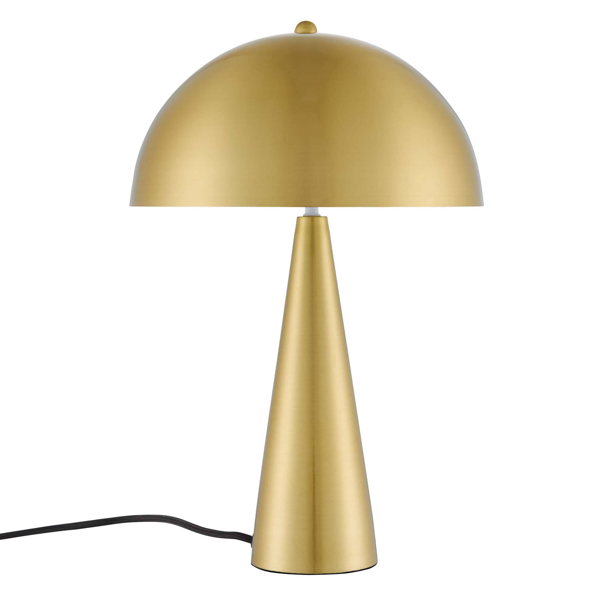 Angle. Modway - Selena Metal Table Lamp by Modway - Satin Brass.