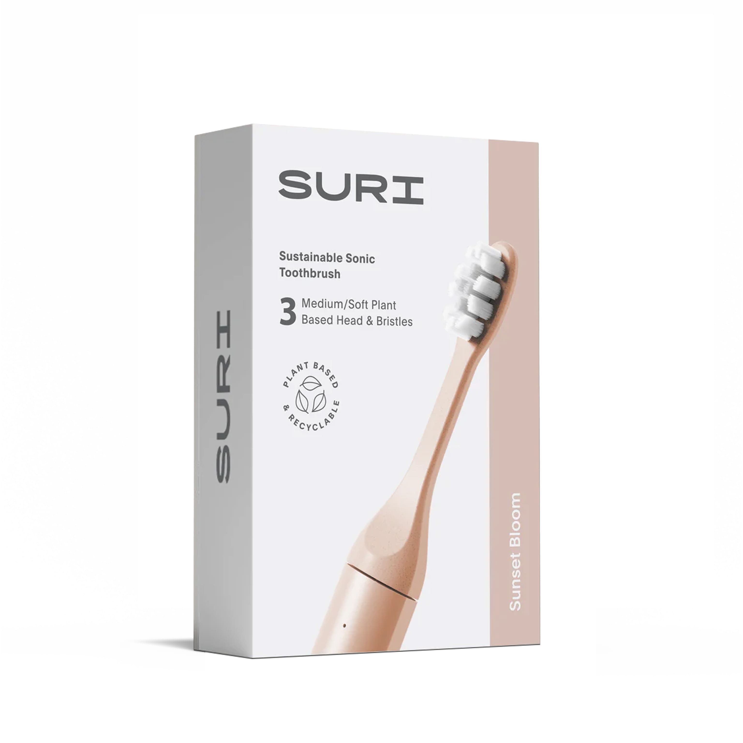 3x SURI Sunset Bloom Brush Replacement Head in Bio Bag - Pink